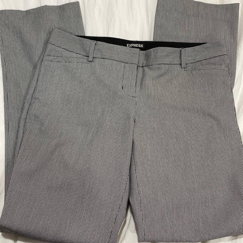 Express Black and white printed slacks * size 8R
